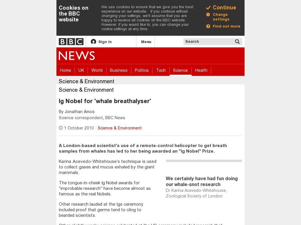 Random link to http://www.bbc.co.uk/news/science-environment-11447095