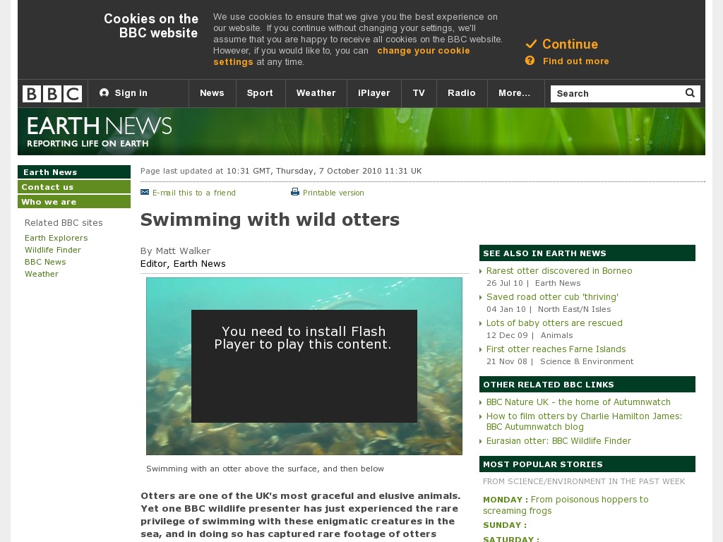 Random link to http://news.bbc.co.uk/earth/hi/earth_news/newsid_9066000/9066425.stm