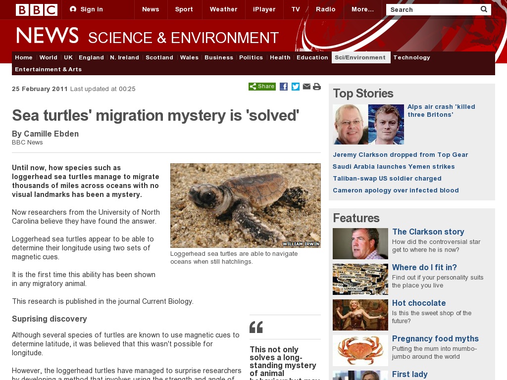 Random link to http://www.bbc.co.uk/news/science-environment-12559705