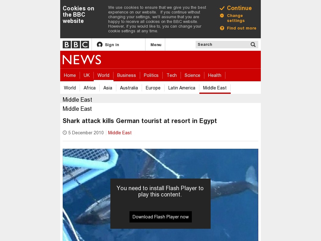 Random link to http://www.bbc.co.uk/news/world-middle-east-11922032
