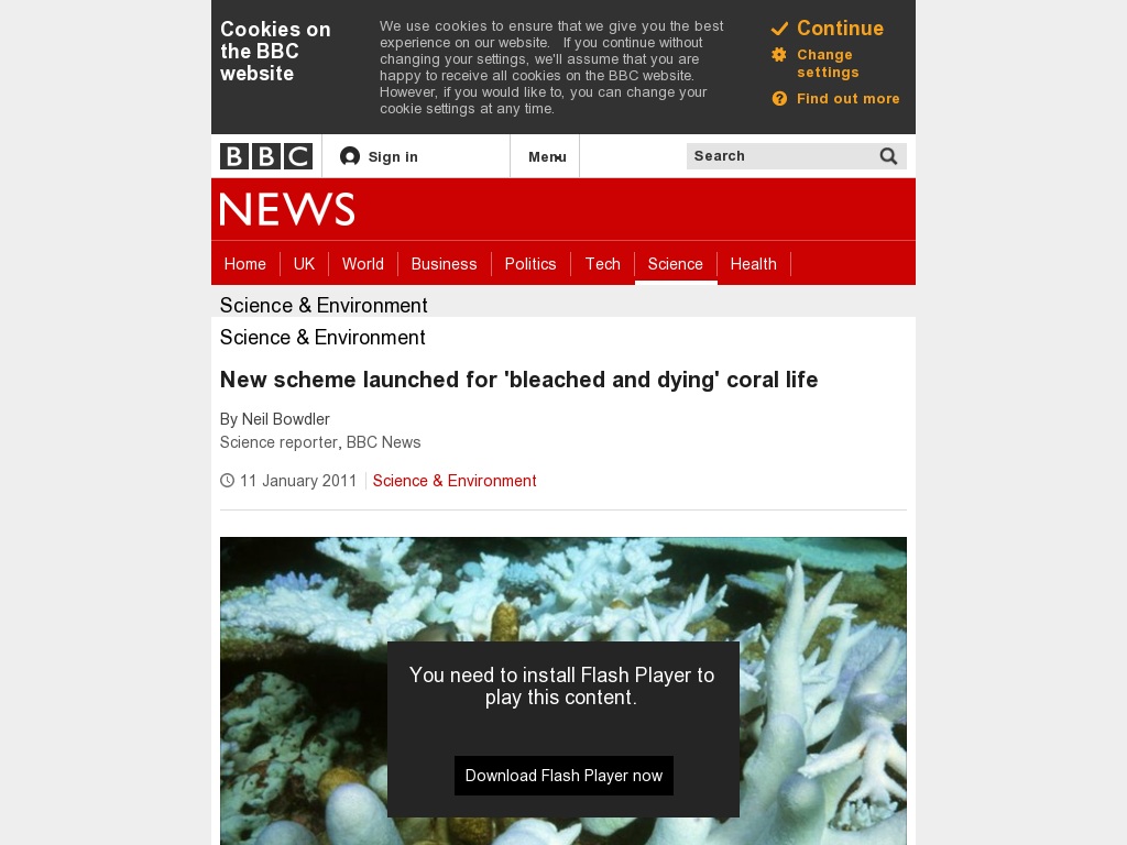 Random link to http://www.bbc.co.uk/news/science-environment-12154927