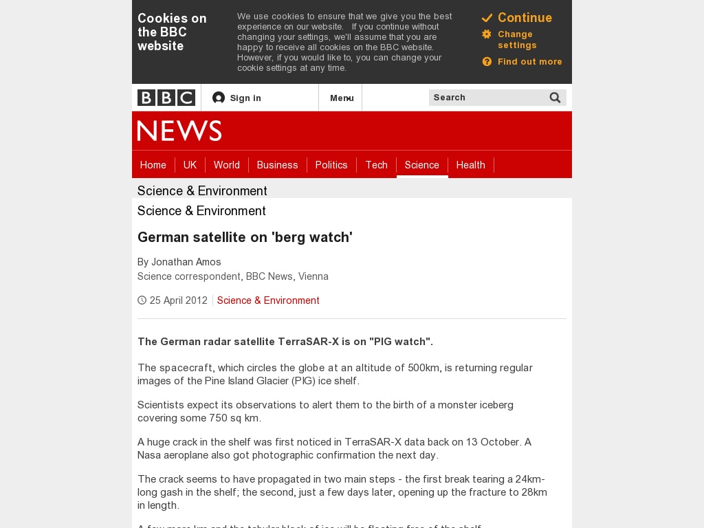 Random link to http://www.bbc.co.uk/news/science-environment-17835476