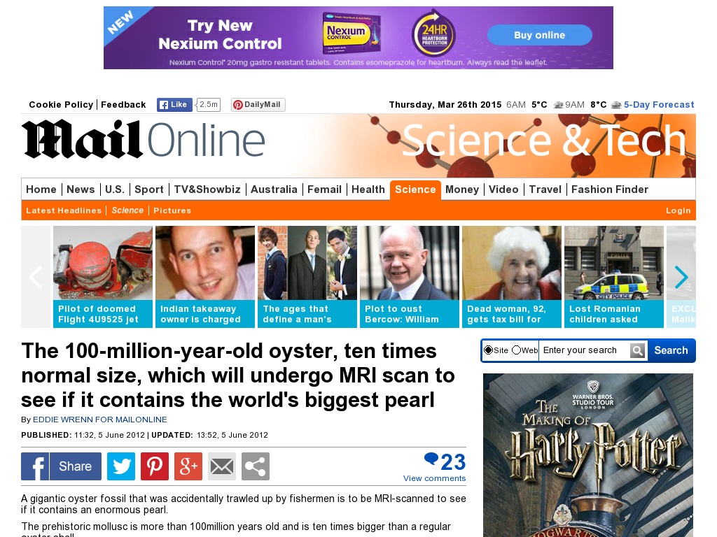 Random link to http://www.dailymail.co.uk/sciencetech/article-2154813/The-100-million-year-old-oyster-times-normal-size-undergo-MRI-scan-contains-worlds-biggest-pearl.html