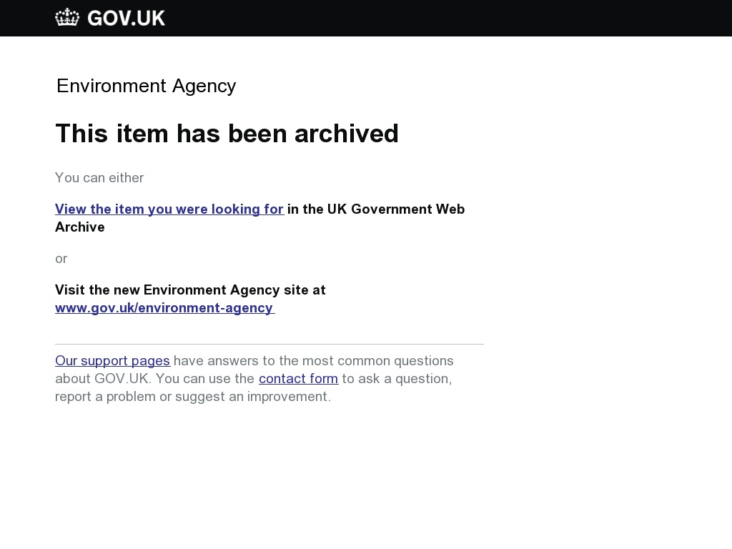 Random link to https://webarchive.nationalarchives.gov.uk/ukgwa/20140318010145/http://www.environment-agency.gov.uk/news/151065.aspx