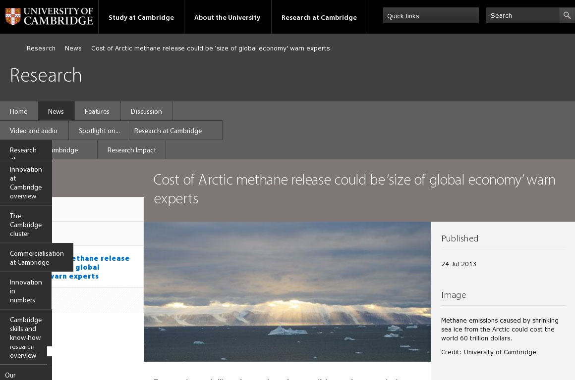 Random link to http://www.cam.ac.uk/research/news/cost-of-arctic-methane-release-could-be-size-of-global-economy-warn-experts