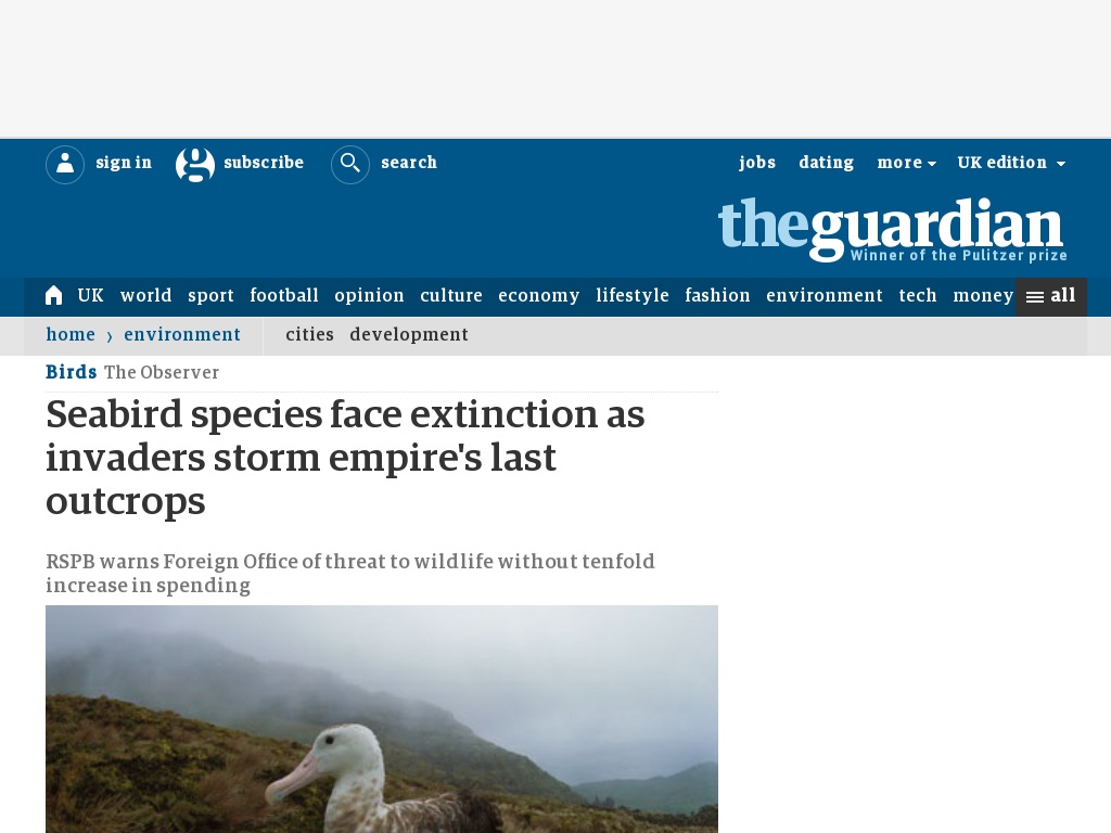 Random link to http://www.guardian.co.uk/environment/2012/mar/18/seabirds-british-overseas-territories-extinction