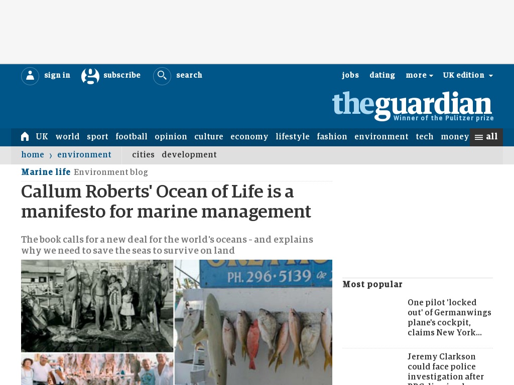 Random link to http://www.guardian.co.uk/environment/blog/2012/jun/07/callum-roberts-ocean-of-life