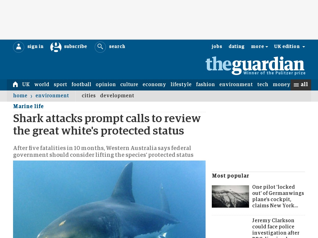 Random link to http://www.guardian.co.uk/environment/2012/jul/16/marine-life-wildlife