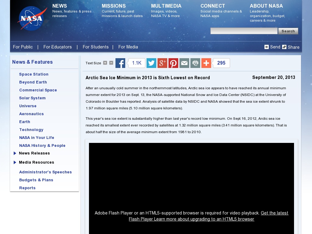 Random link to http://www.nasa.gov/content/goddard/arctic-sea-ice-minimum-in-2013-is-sixth-lowest-on-record/
