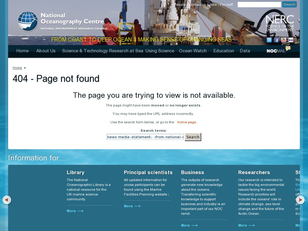 Random link to http://noc.ac.uk/news/media-statement-%E2%80%93-from-national-oceanography-centre