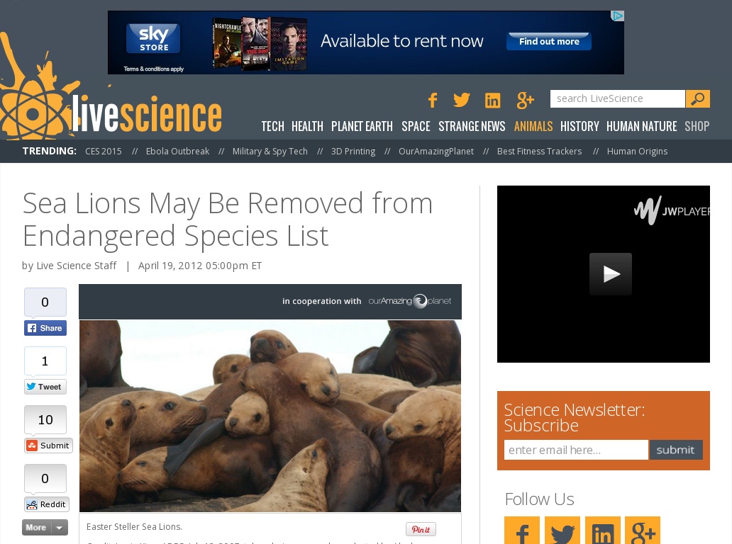 Random link to http://www.ouramazingplanet.com/2788-sea-lion-delisting-proposed.html