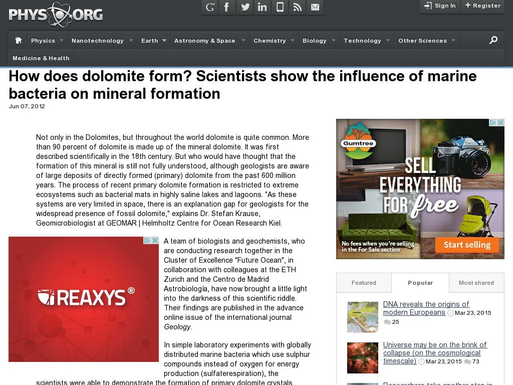 Random link to http://phys.org/news/2012-06-dolomite-scientists-marine-bacteria-mineral.html