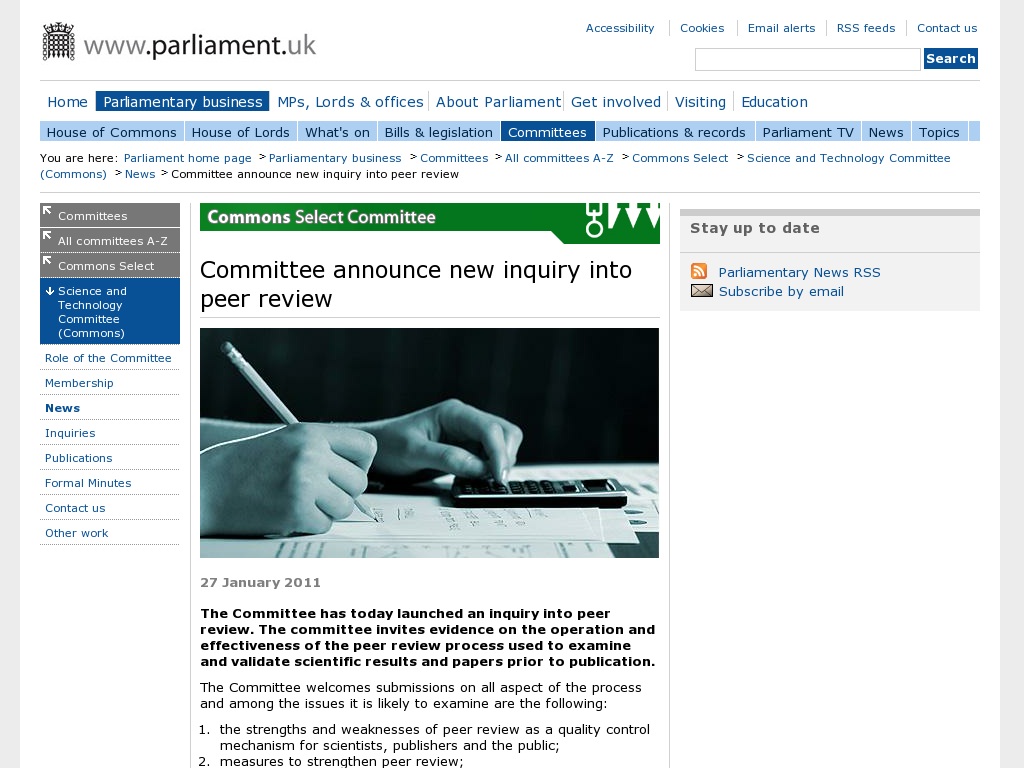 Random link to http://www.parliament.uk/business/committees/committees-a-z/commons-select/science-and-technology-committee/news/110127-new-inquiry---peer-review/