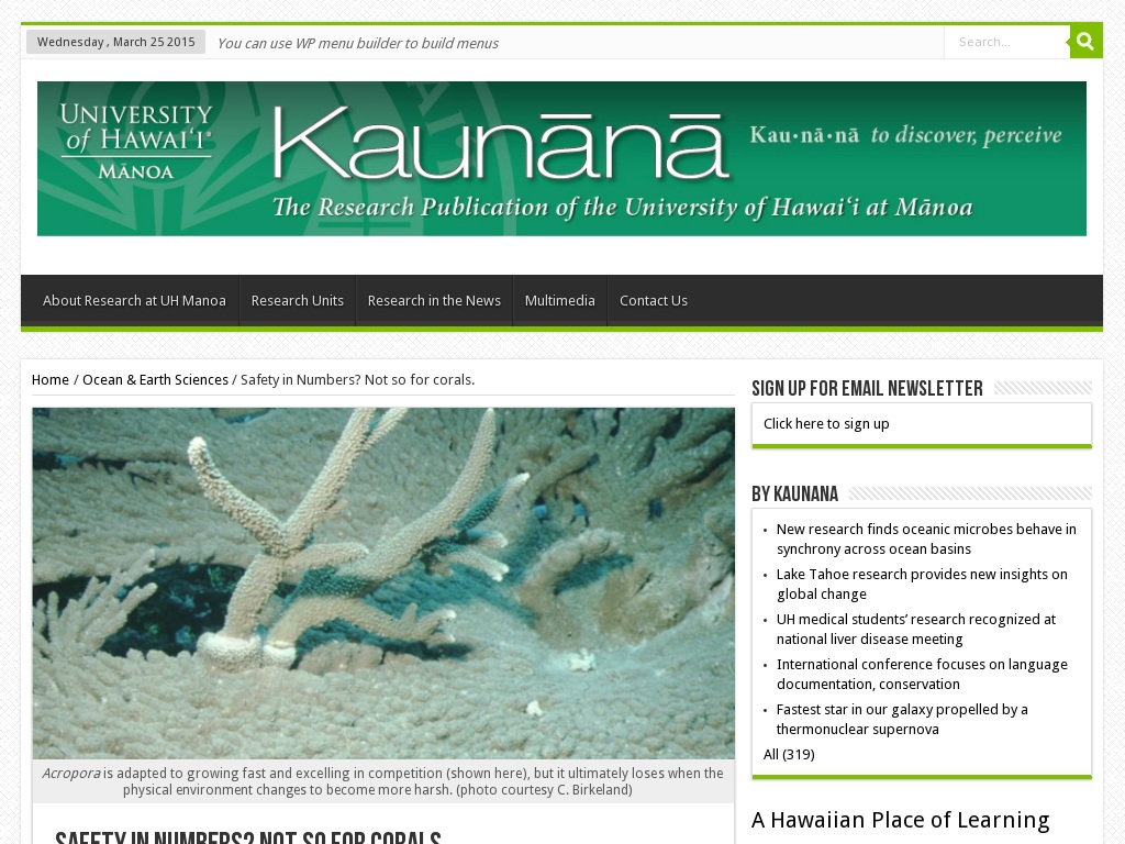 Random link to http://manoa.hawaii.edu/kaunana/safety-in-numbers-not-so-for-corals/