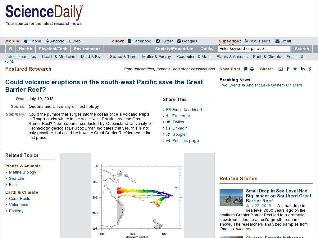 Random link to http://www.sciencedaily.com/releases/2012/07/120719105259.htm