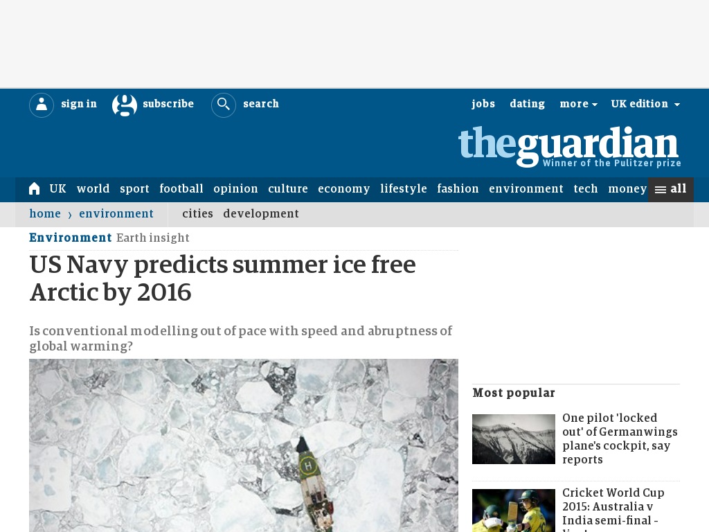 Random link to http://www.theguardian.com/environment/earth-insight/2013/dec/09/us-navy-arctic-sea-ice-2016-melt